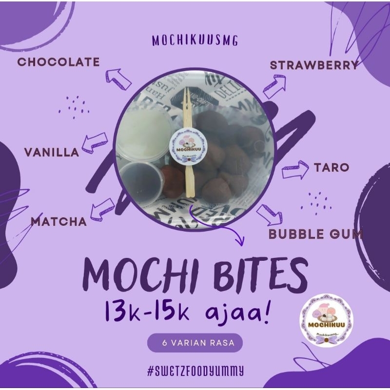 

Mochi Bites 6 Varian Rasa.