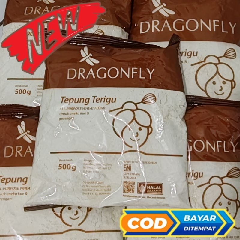 

DRAGONFLY TEPUNG TERIGU WHEAT FLOUR ekonomis 500g