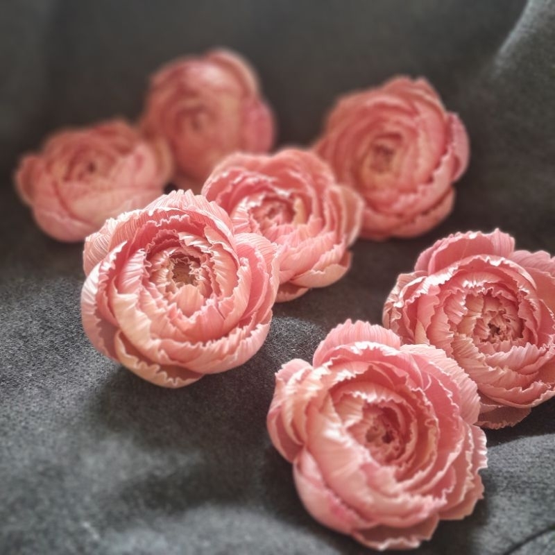 Bunga Peony PREMIUM/Dried Flowers/bunga klobot jagung/bunga hias mahar