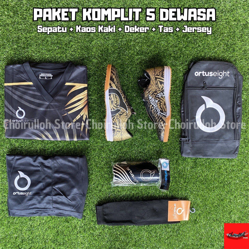SEPATU FUTSAL ORTUS VOLT PAKET KOMPLIT