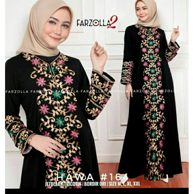 Abaya Hitam Gamis Perempuan Gamis Wanita Baju Perempuan Murah Maxy Dress Gamis Syari 3 Warna
