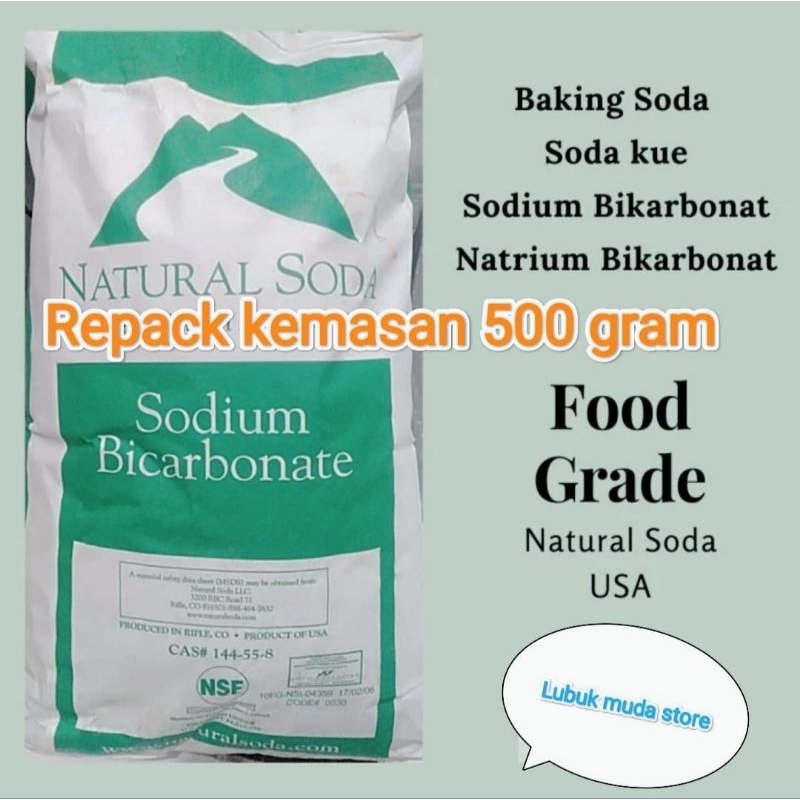 

soda kue bikarbonat kemasan 500 gram