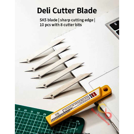 Isi Cutter 30 Derajat Deli Isi Ulang Cuter Runcing Refill Cutter Blade 30 Degree Isi Silet