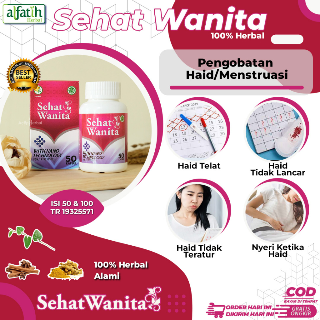 Solusi melancarkan Menstruasi telat Tidak  Lancar Berkepanjangan atau Terus Menerus Obat Mens Kapsul