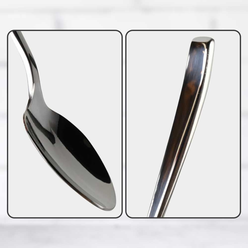 Sendok Teh Tebal Stainless Steel Sendok Tebal Panjang 17 cm Stainless Anti Karat Sendok Makan