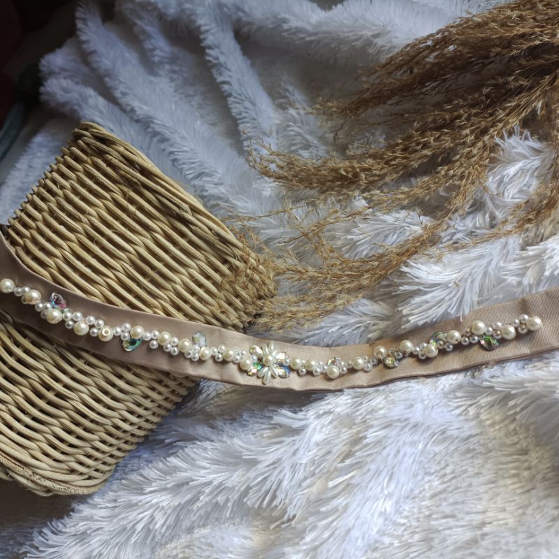 obi belt payet mutiara CJI obi kebaya PO 1-2hari