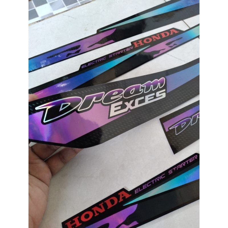 HOLOGRAM Striping Astrea Grand  Striping Honda Dream Striping Hologram Thailand