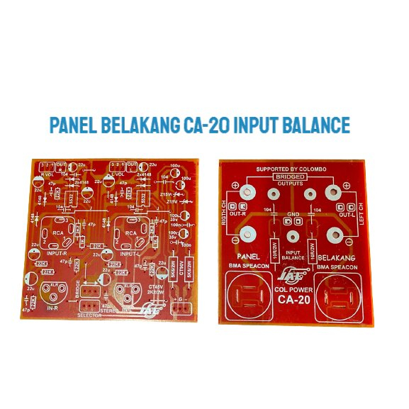 PCB BELAKANG CA-20 PANEL BELAKANG BOX CA 20 PANEL BELAKANG