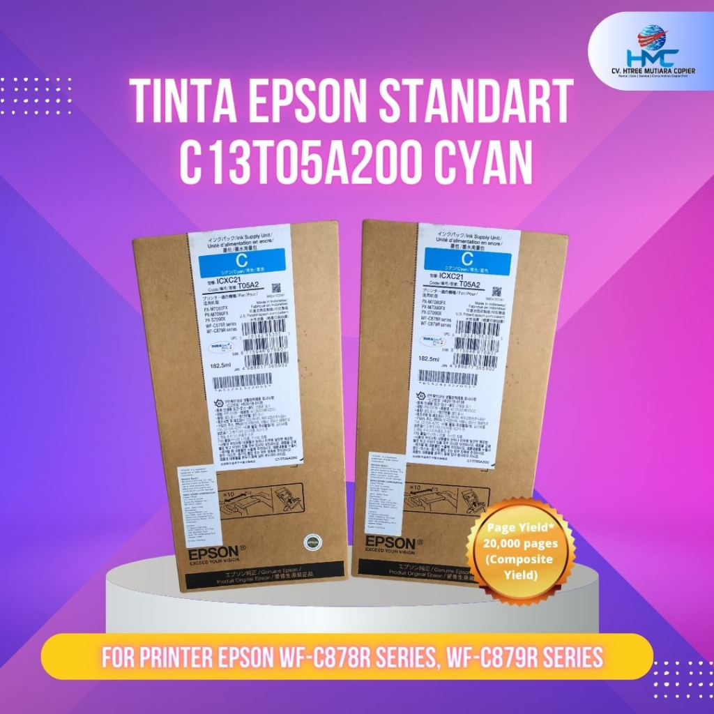 Tinta Epson C13T05A200 Cyan Standart | WF-C878R / WF-C879R