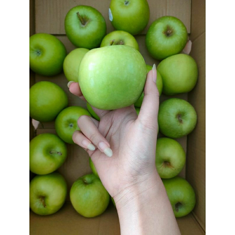 

900gr-1000gr buah apel import granny smith apel hijau ready stock