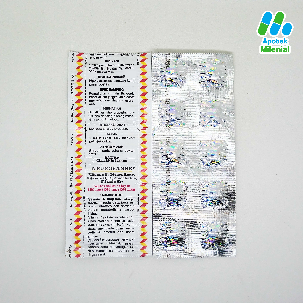 Neurosanbe strip isi 10 tablet