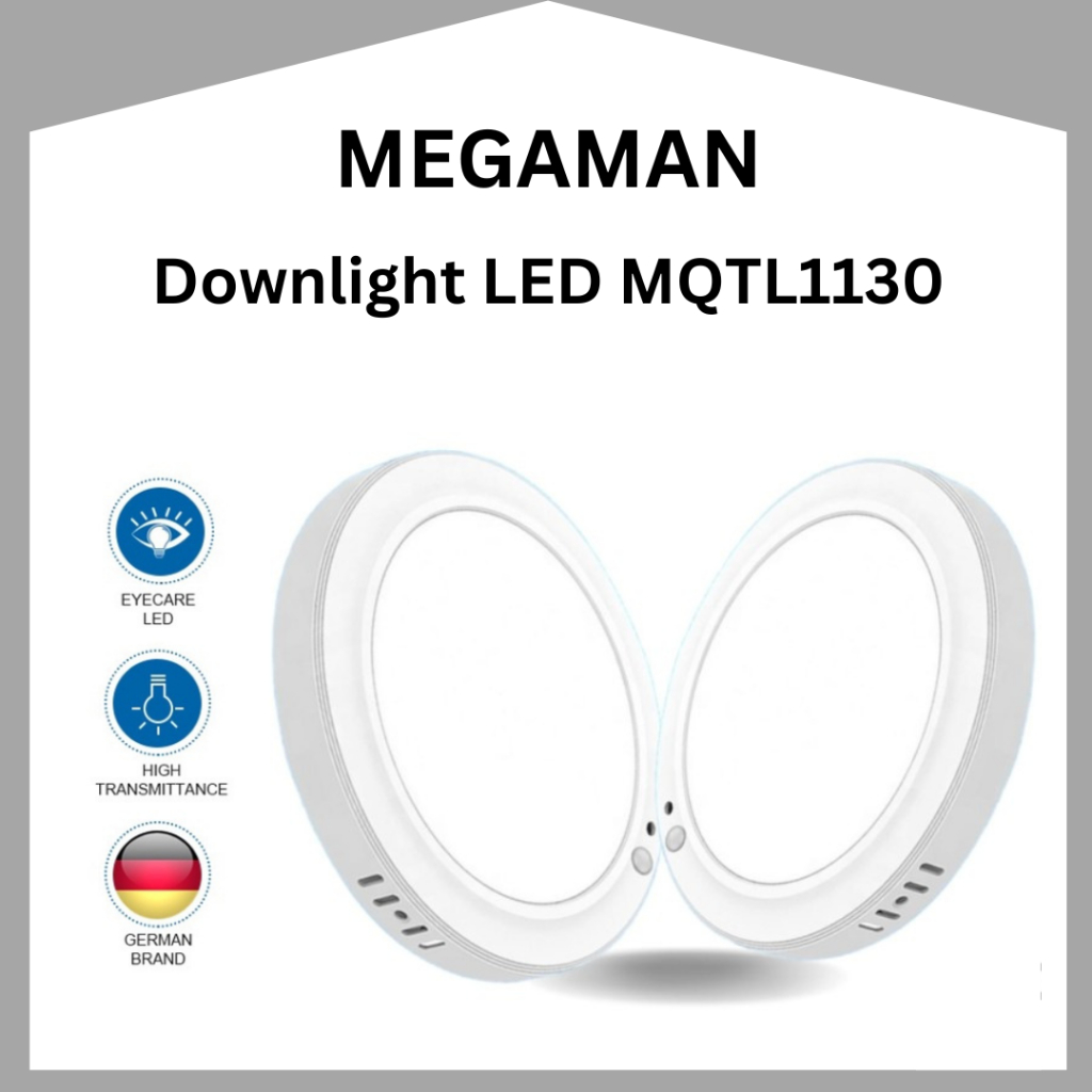 Megaman Lampu Downlight Outbow MQTL1130 24W 6500K / MQTL5001 30W 6500K / MQTL1130 15W