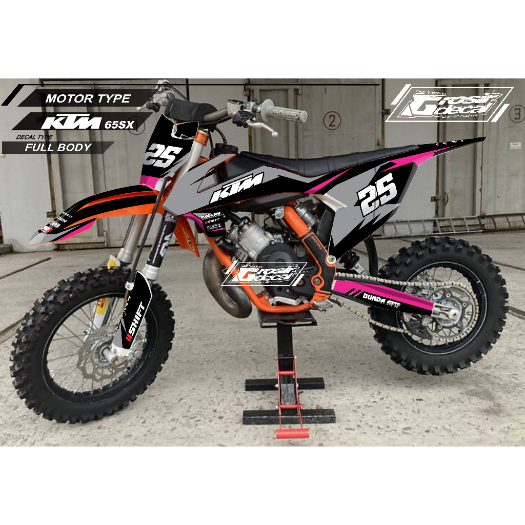 Sticker Decal Stiker Striping Mini Trail KTM 65 SX 2016 - 2024 Full body Free Custom