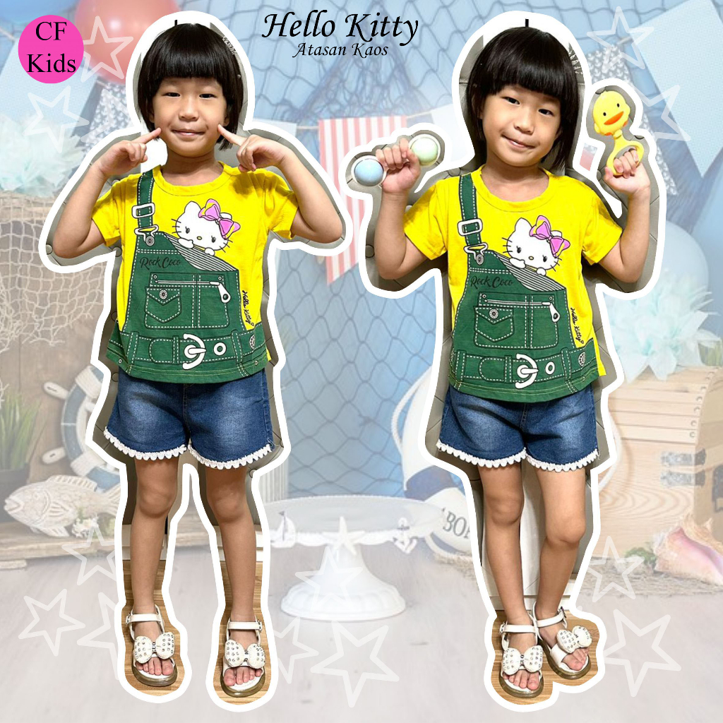 CF Kids Atasan Kaos Anak Perempuan Hello Kitty