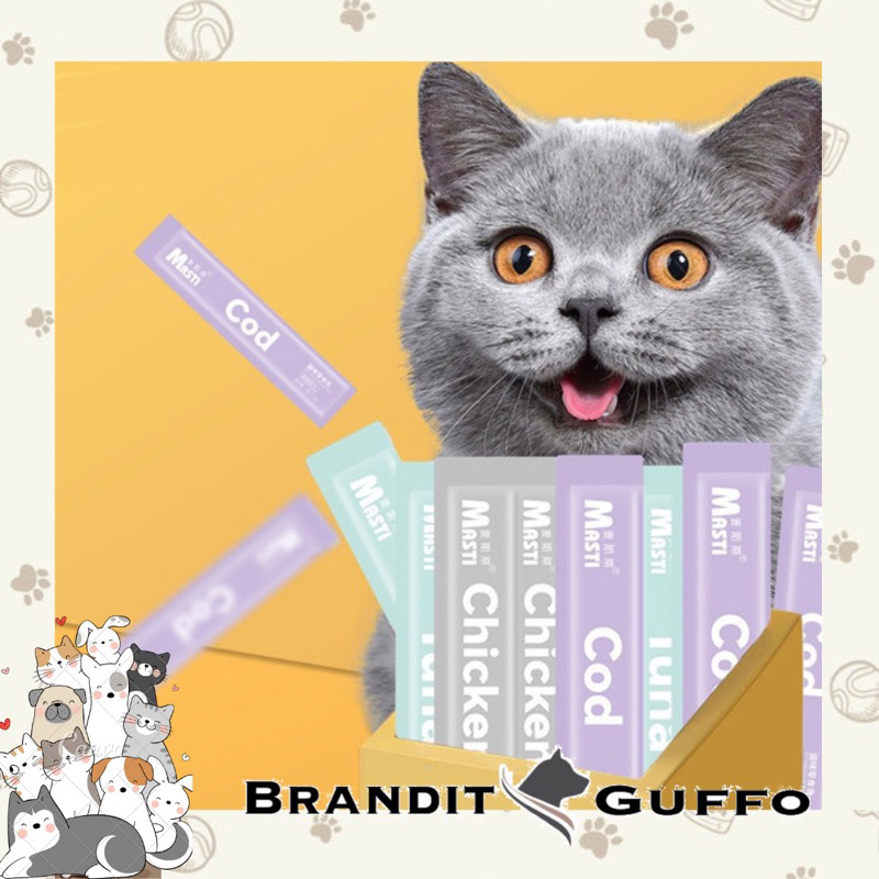 Masti creamy cat snack kucing cat strip cemilan kucing cat snack