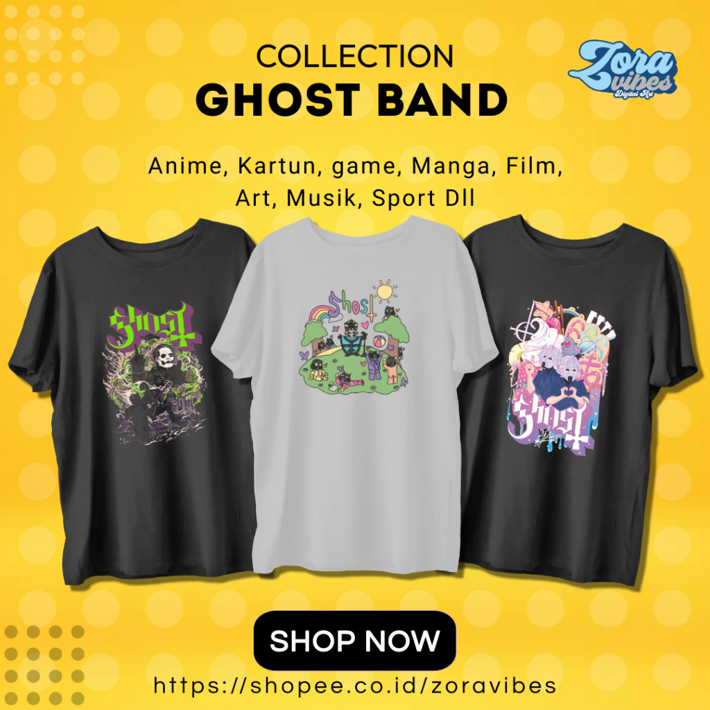 KAOS BAND GHOST | KAOS BAND ROCK | KAOS MUSIK | KAOS BAND METAL | KAOS BAND PUNK | KAOS BAND VINTAGE