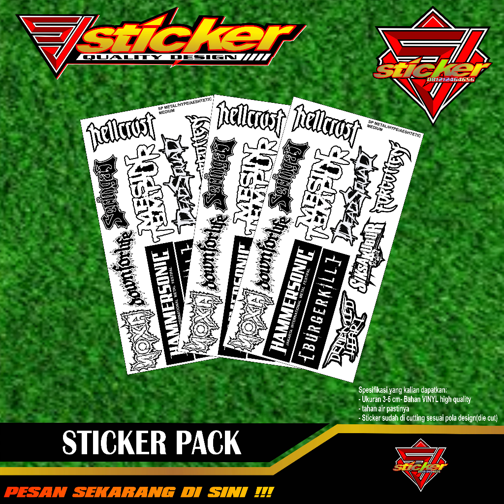 

Sticker local band astetic I sticker cocok di tempel di kaca,hp,laptop,helm,dll