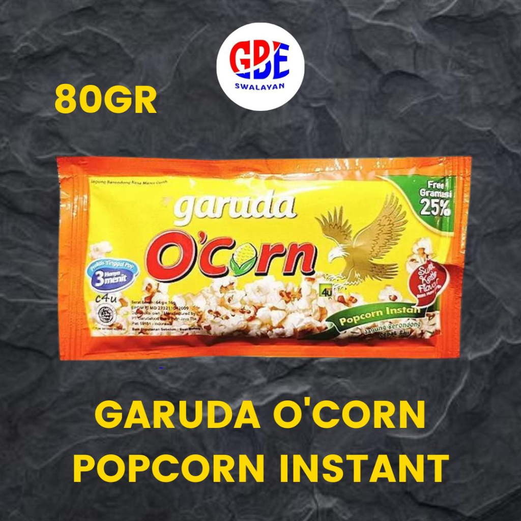 Garuda O'Corn Popcorn Instant 80gr