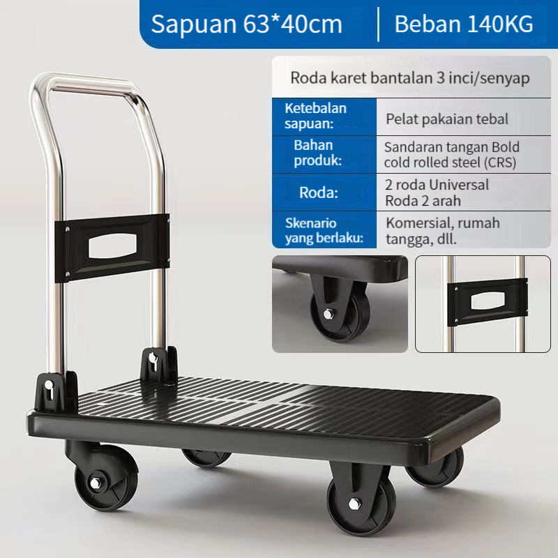 Troli Lipat Trolley Troli Barang Lipat Hand Truck Model Besi Troli Angkut Mode