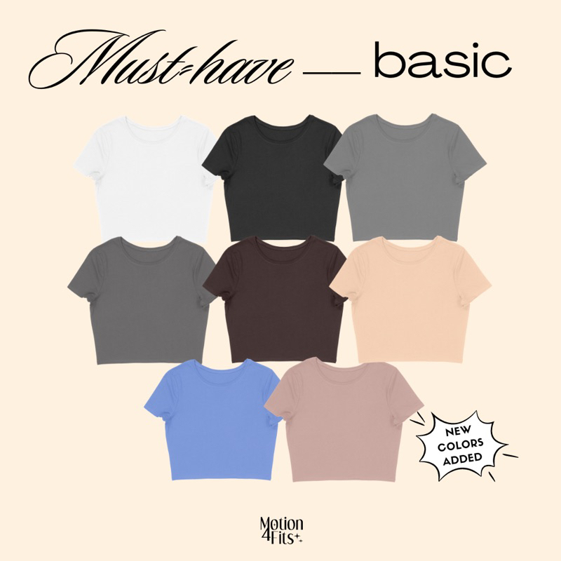 Basic Plain Crop Top // Crop Tee