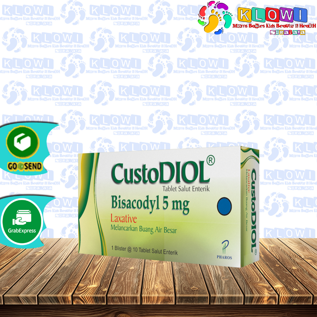 Custodiol Tablet - Obat Melancarkan Buang Air Besar (Bisacodyl) / Pelancar BAB / Sembelit