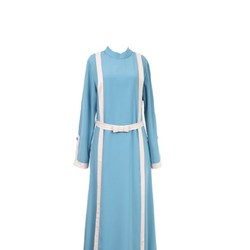 Gamis List Elegan Belt Busui Friendly Tyana Dress by IM Syar'i-Mint Dress