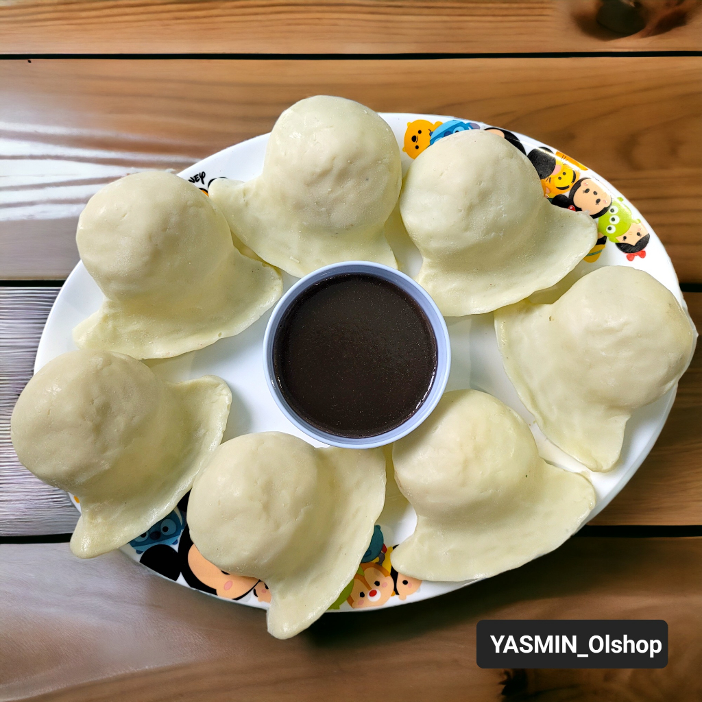 Replika makanan pempek isi Telur besar / dummy makanan mpek-mpek / dekorasi / hiasan /pajangan etala