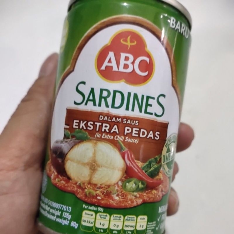 

sarden sardines abc extra pedas 155g