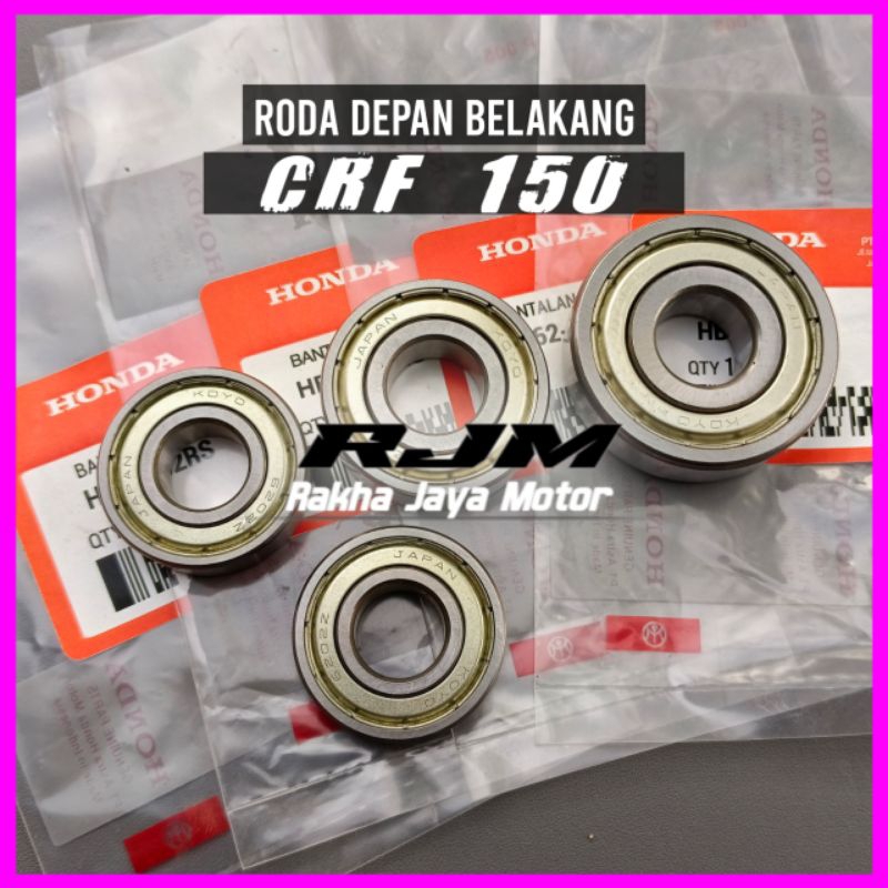 BEARING RODA SET CRF 150/BEARING LAHAR LAHER LAKER KLAHAR KLAHER TROMO RODA DEPAN BELAKANG HONDA CRF