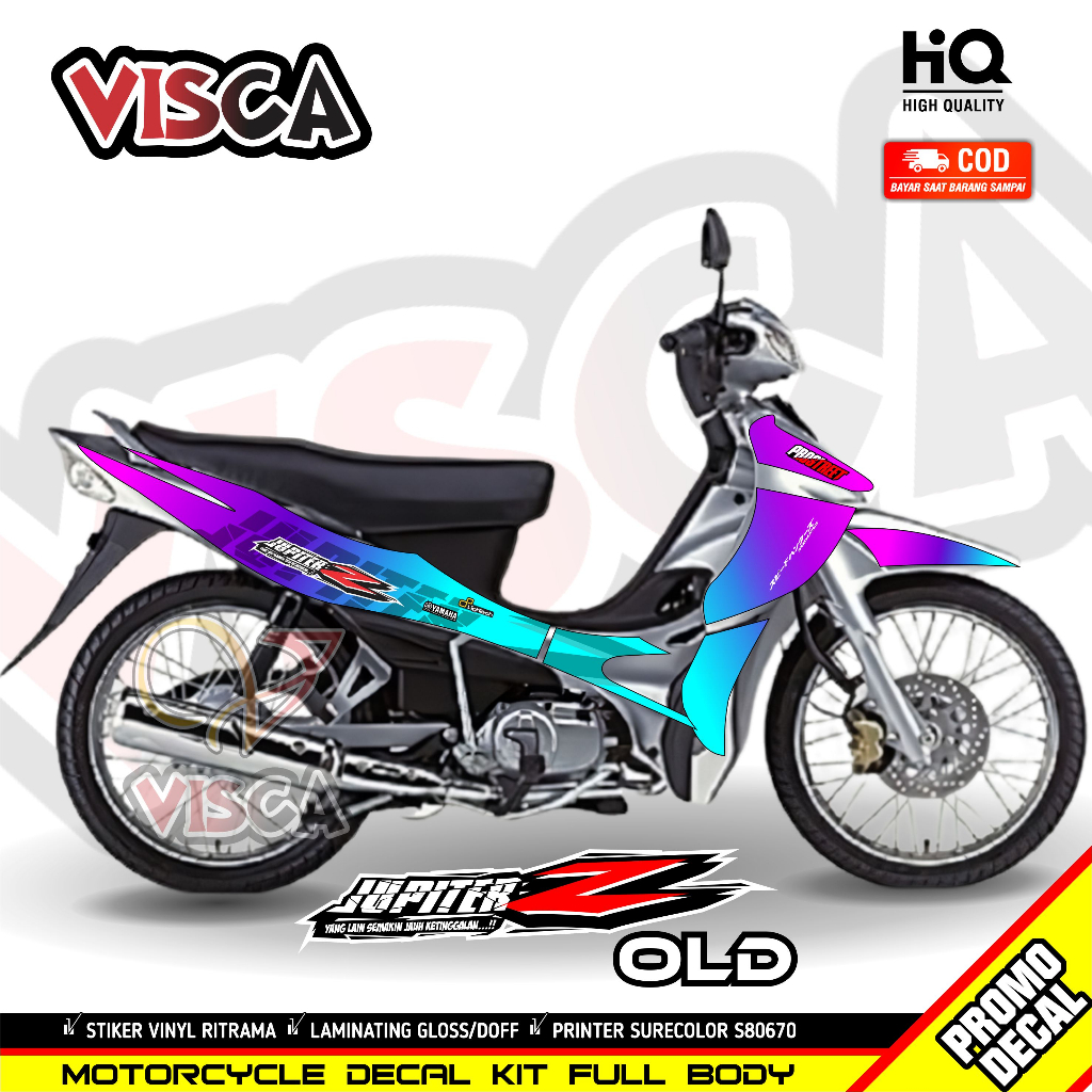 Stiker Striping Jupiter Z Lama Variasi Bunglon