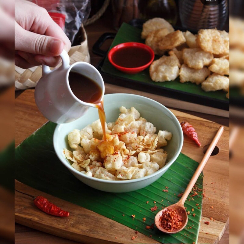 

cireng kuah dan rujak