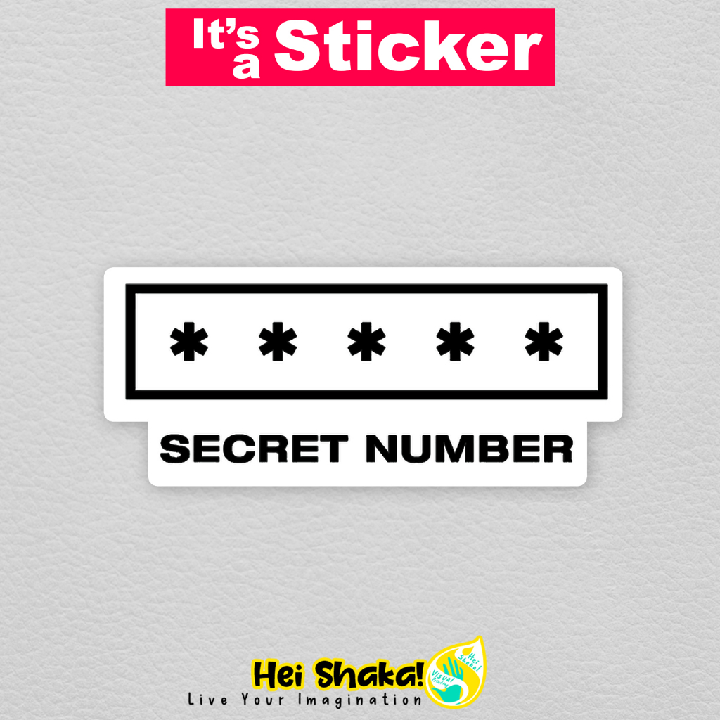 

Stiker Secret Number Sticker Musik Girl Band Kpop Vinyl Anti Air