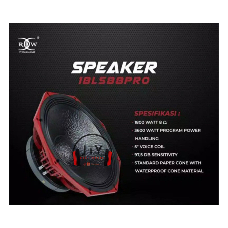Speaker Komponen RDW 18 inch 18LS88 18 LS88 Pro