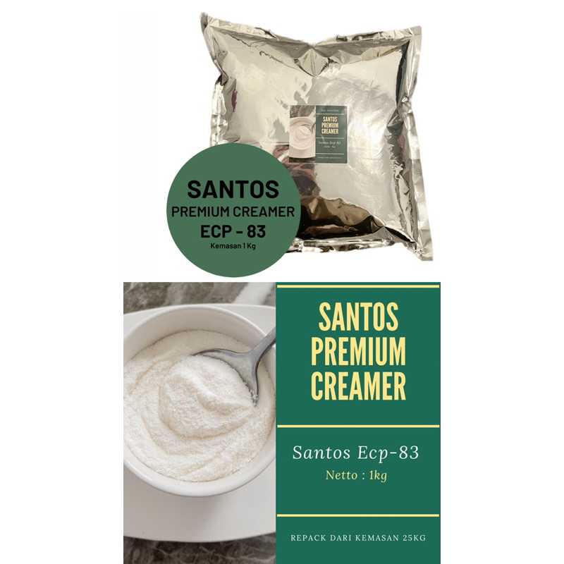 

Creamer bubuk 1 kg/santos premium ecp 83/ repack dari kemasan 25kg/non dairy creamer