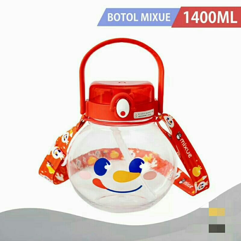 BOTOL TUMBLER MIXUE 1400 ML BOTOL MINUM VIRAL KEKINIAN BOTOL MINUM SNOW KING BOTOL MIXUE 1400ML