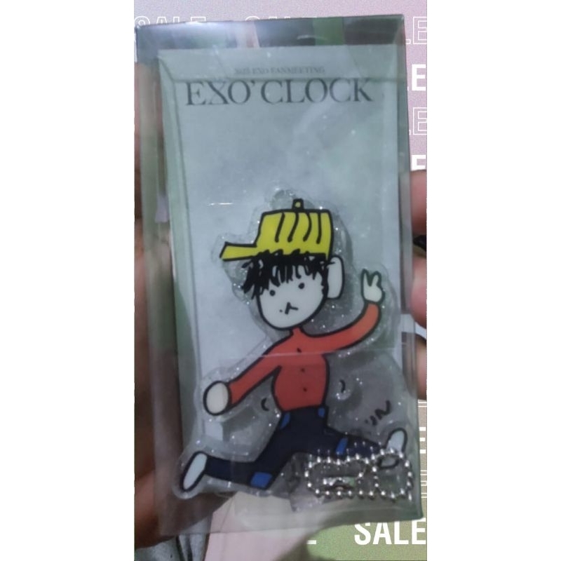 Official MD Fanmeeting Exo CLOCK - Potrait Acrylic Stand Keyring Baekhyun. Dan Teolaegi Keyring
