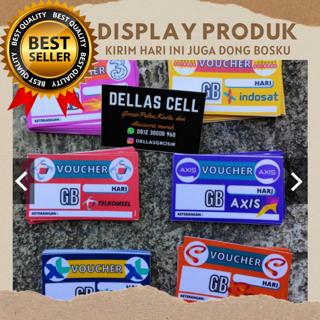 

Display Pajangan Acc Konter Label Harga Produk Konter Display Harga
