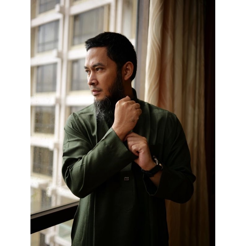 AL AMWA Jubah Platinum Al amwa semiwoll Nonmanset