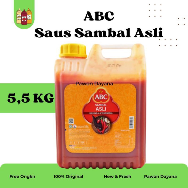 

Saus Sambal ABC jerigen / ABC Saus Sambal Asli Derigen / Saus Sambal Galon