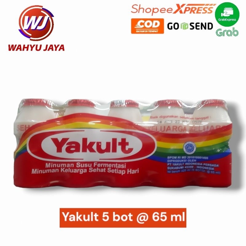 

Yakult kemasan 5 botol/ 65 ml