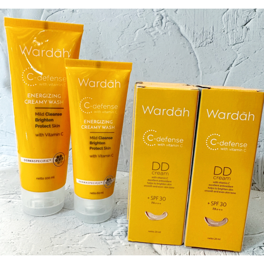 Wardah C-Defense Series | Sabun cuci muka | DD Cream