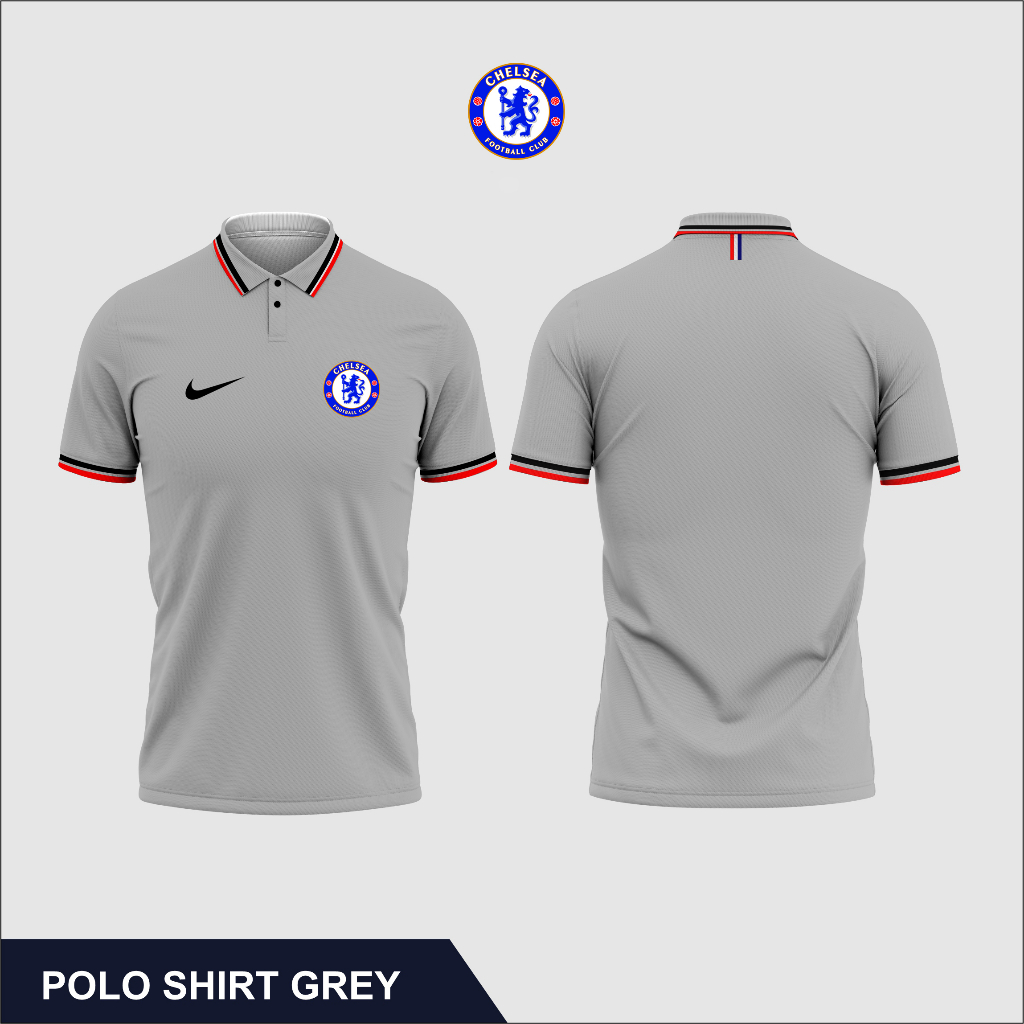 Baju Kaos Polo Berkerah Kerah Krah Pria Cowok Dewasa Chelsea Lengan Pendek Keren Terbaru Original