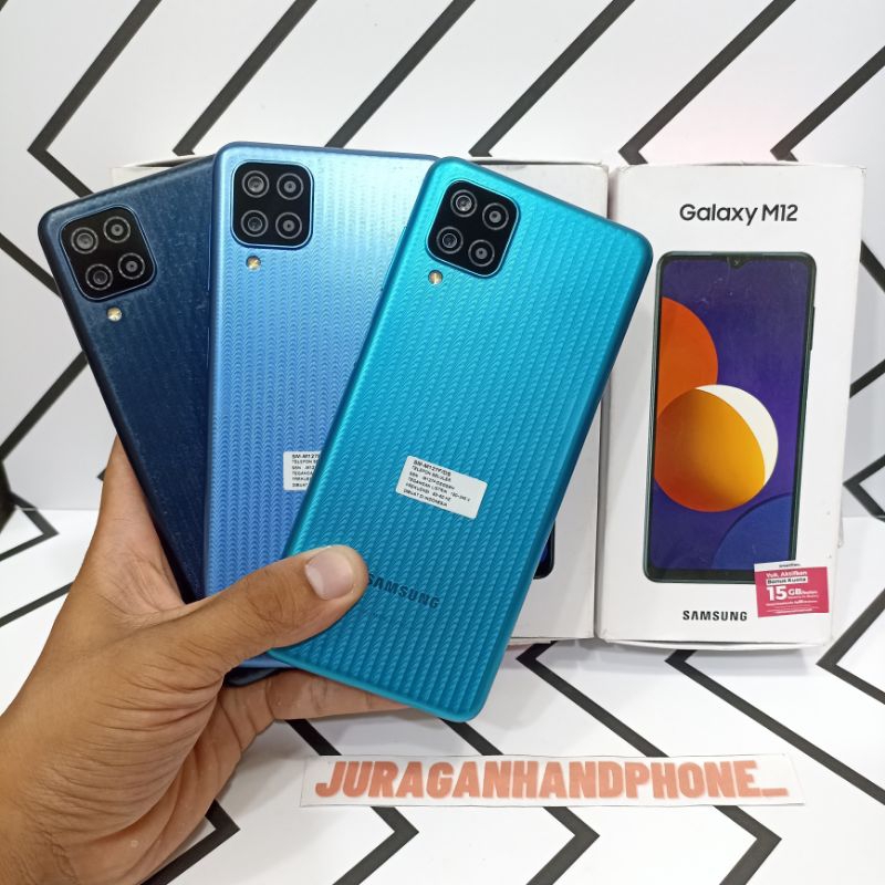 Samsung M12 Ram 4/64GB Hp Second Seken Bekas Fullset