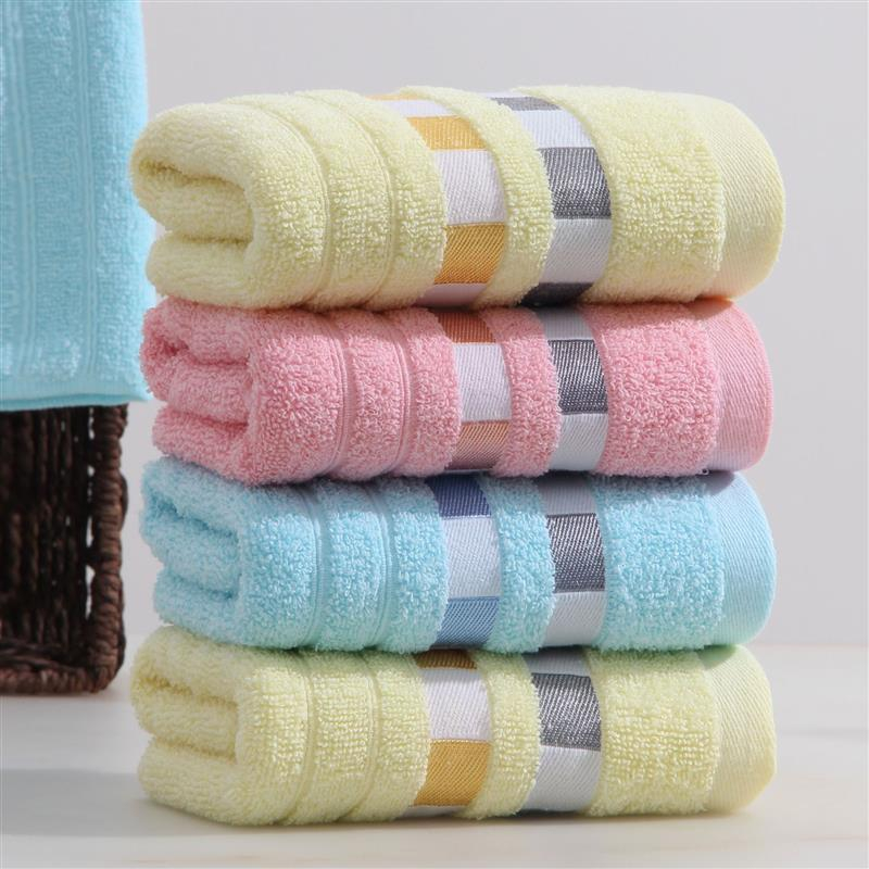 Handuk Mandi microfiber Murah Berkualitas Tinggi Motif Garis Dan Kotak ORANGEHOME88