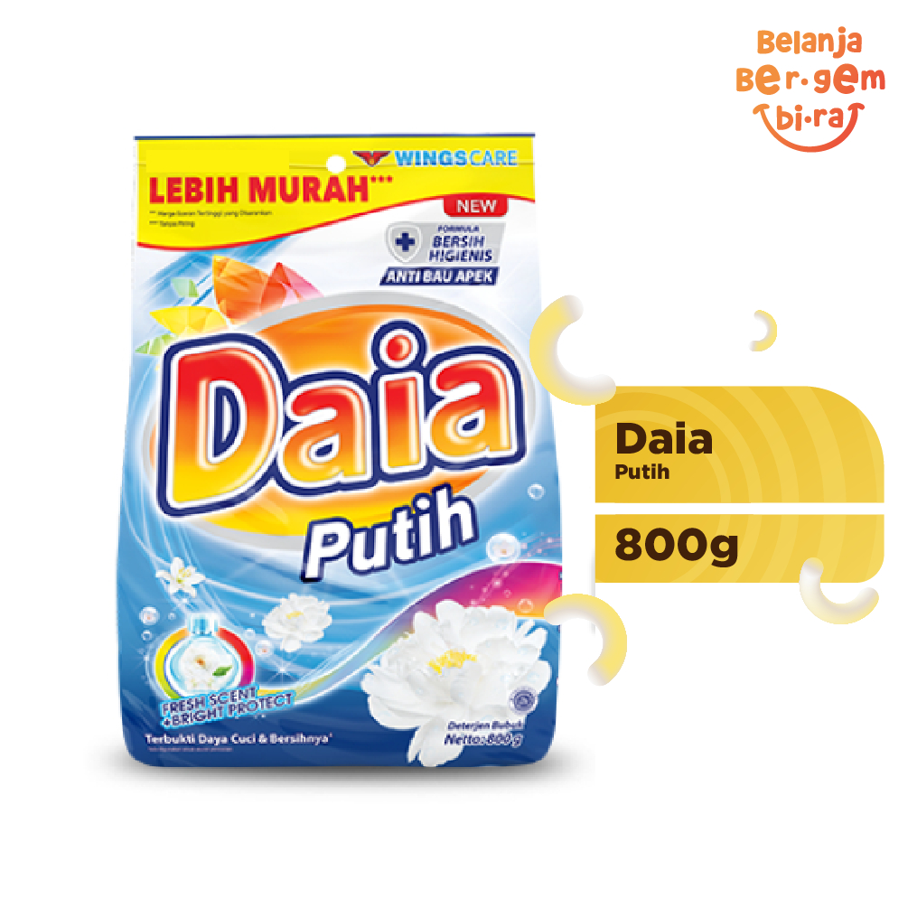 Daia Deterjen Putih 800 gr