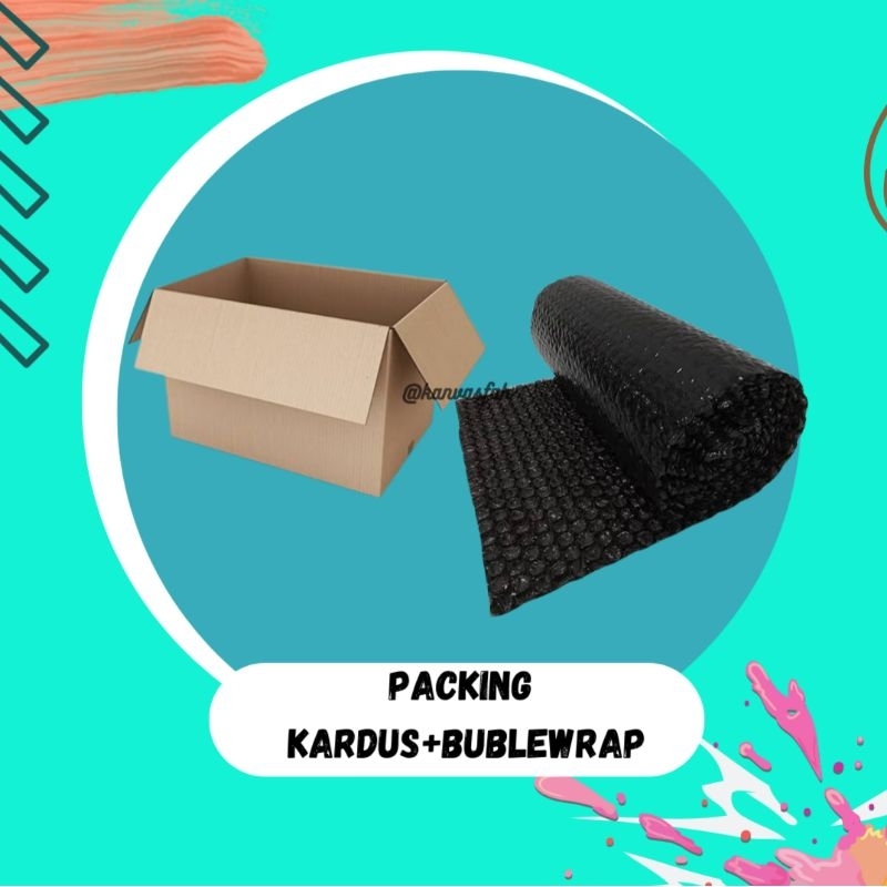 

packing kardus+bublewrap