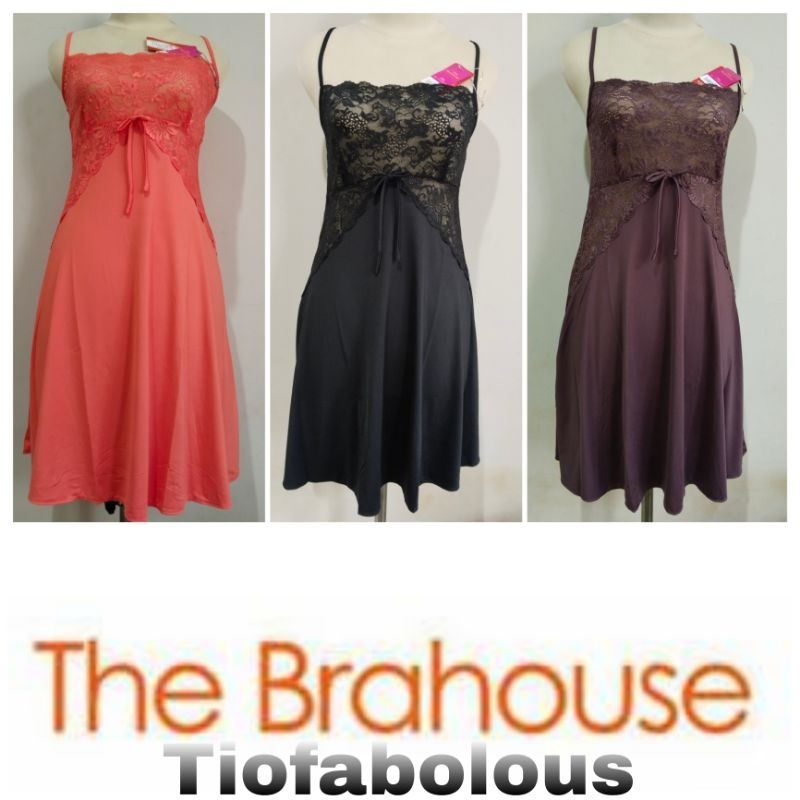 The Brahouse Lingerie Baju Tidur Sexy Dress Terusan TFBLGR04