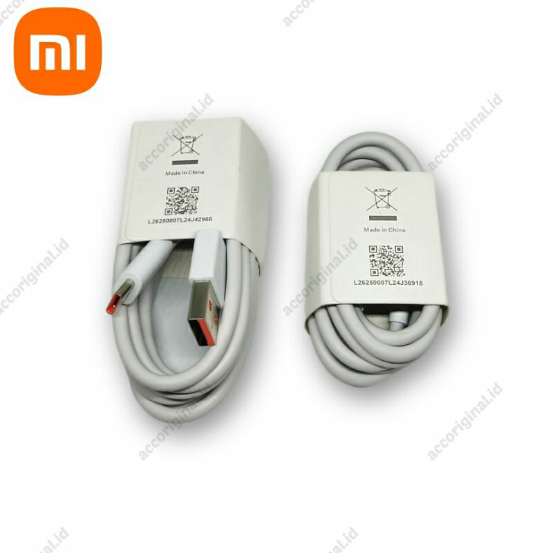 (DIJAMIN ORI) Kabel Data Xiaomi Turbo Charger Type C 33W Original 100% Poco X3/ Poco X3 Pro/ Poco F2