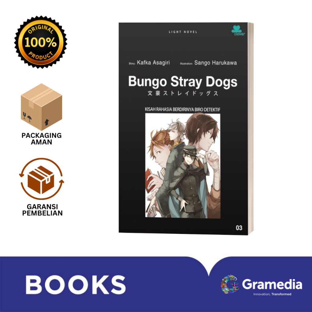 Gramedia Bali - BUNGO STRAY DOGS 3 - KISAH RAHASIA BERDIRINYA BIRO DETEKTIF