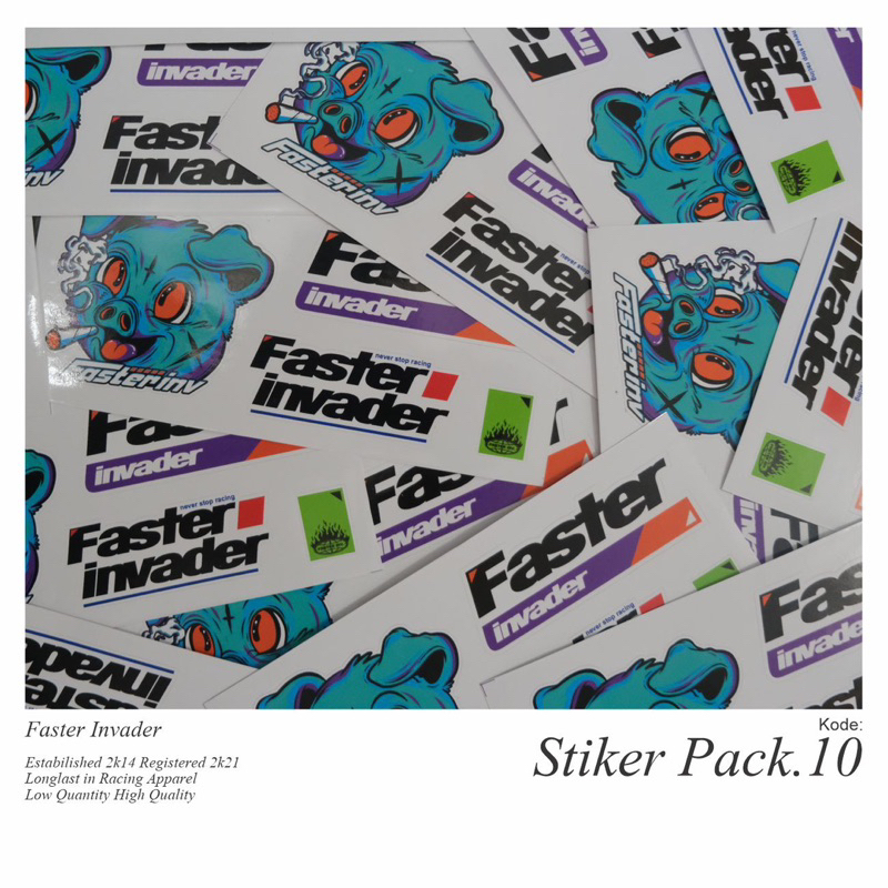 

stikerpack faster invader